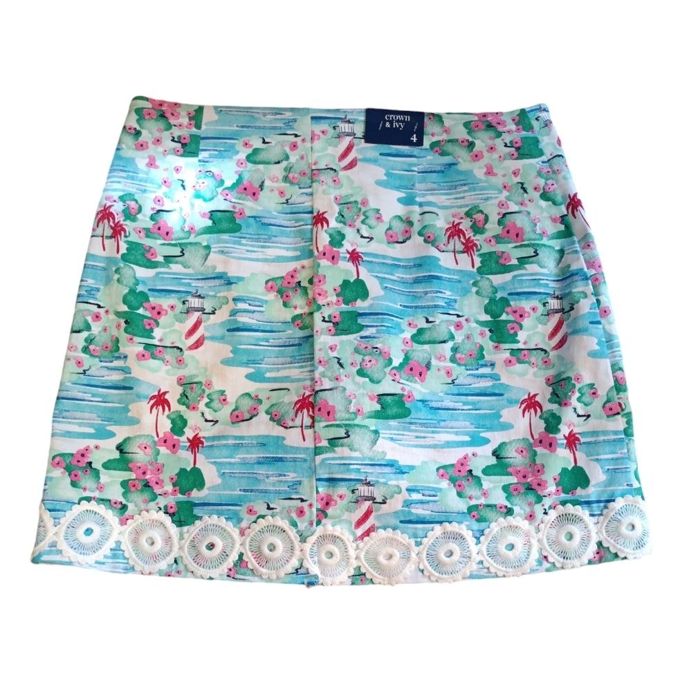 Crown&Ivy multi skort Sum 1 size 4 BNWT. - Picture 2 of 5